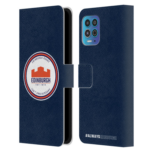 Edinburgh Rugby Graphics 150th Logo Leather Book Wallet Case Cover For Motorola Moto G100