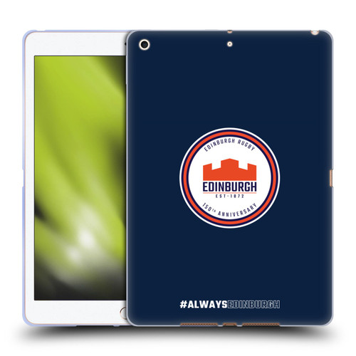 Edinburgh Rugby Graphics 150th Logo Soft Gel Case for Apple iPad 10.2 2019/2020/2021
