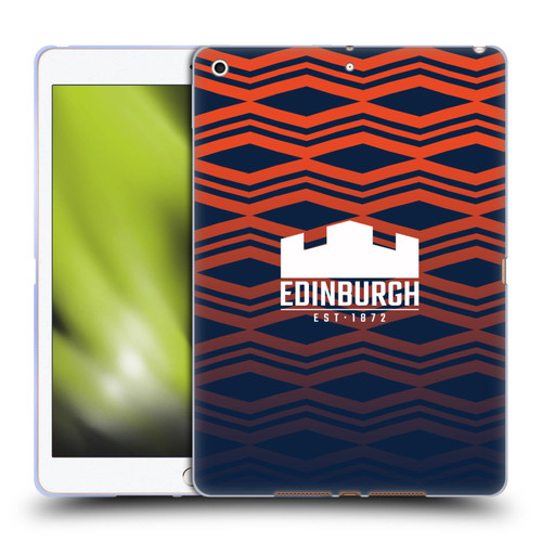 Edinburgh Rugby Graphics Pattern Gradient Soft Gel Case for Apple iPad 10.2 2019/2020/2021