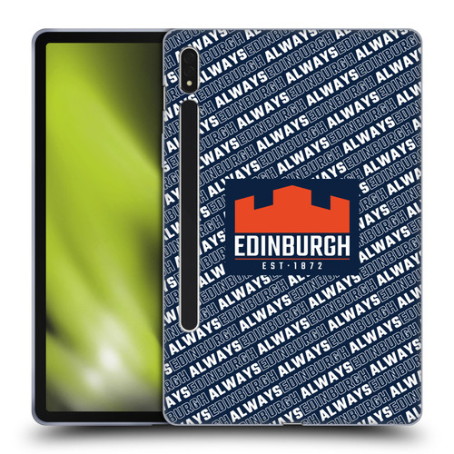 Edinburgh Rugby Graphics Logo Pattern Soft Gel Case for Samsung Galaxy Tab S8