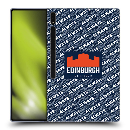 Edinburgh Rugby Graphics Logo Pattern Soft Gel Case for Samsung Galaxy Tab S8 Ultra