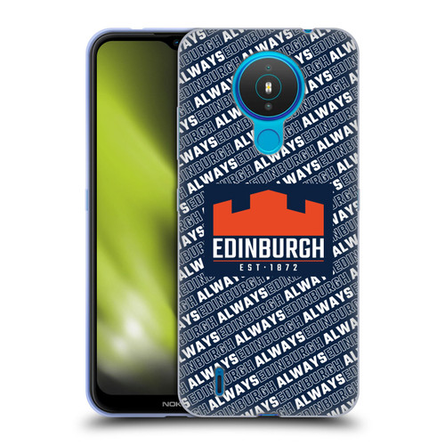 Edinburgh Rugby Graphics Logo Pattern Soft Gel Case for Nokia 1.4