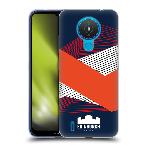 Edinburgh Rugby Graphics Shapes Soft Gel Case for Nokia 1.4