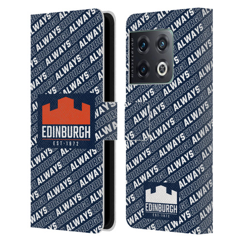 Edinburgh Rugby Graphics Logo Pattern Leather Book Wallet Case Cover For OnePlus 10 Pro