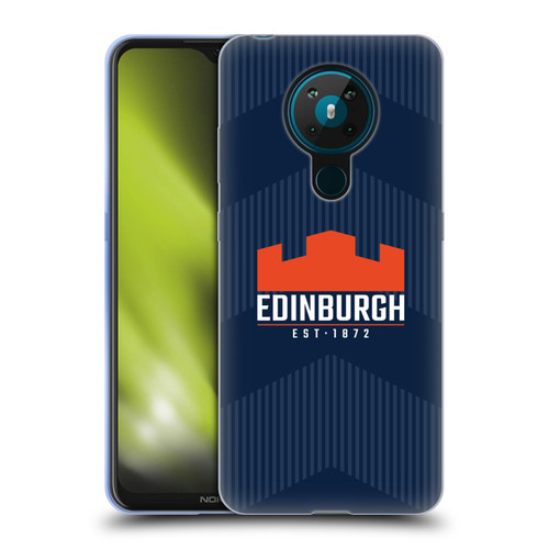 Edinburgh Rugby Graphics Lines Soft Gel Case for Nokia 5.3