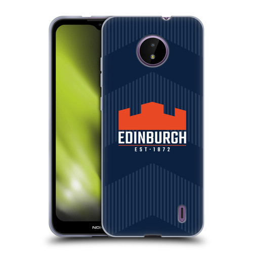 Edinburgh Rugby Graphics Lines Soft Gel Case for Nokia C10 / C20