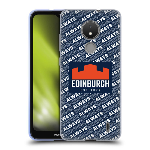 Edinburgh Rugby Graphics Logo Pattern Soft Gel Case for Nokia C21