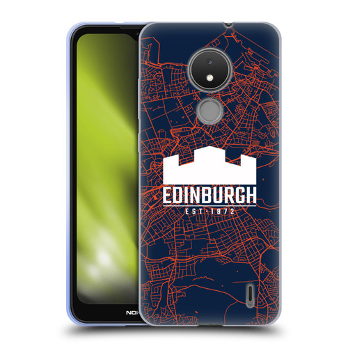 Edinburgh Rugby Graphics Map Soft Gel Case for Nokia C21