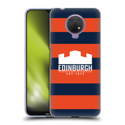 Edinburgh Rugby Graphics Stripes Soft Gel Case for Nokia G10