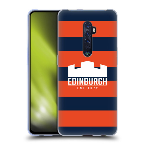 Edinburgh Rugby Graphics Stripes Soft Gel Case for OPPO Reno 2