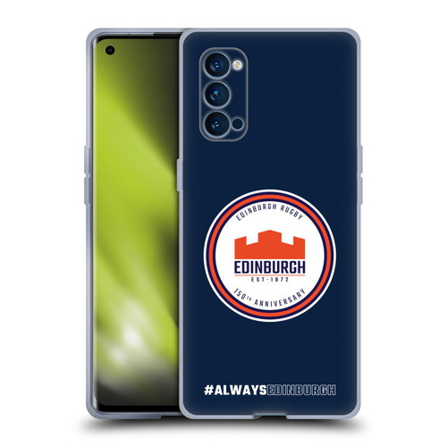 Edinburgh Rugby Graphics 150th Logo Soft Gel Case for OPPO Reno 4 Pro 5G