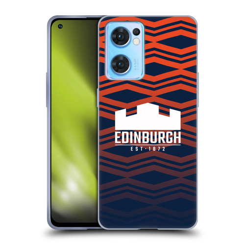 Edinburgh Rugby Graphics Pattern Gradient Soft Gel Case for OPPO Reno7 5G / Find X5 Lite