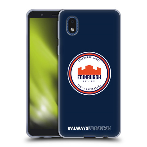 Edinburgh Rugby Graphics 150th Logo Soft Gel Case for Samsung Galaxy A01 Core (2020)