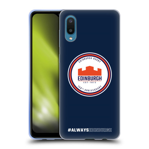 Edinburgh Rugby Graphics 150th Logo Soft Gel Case for Samsung Galaxy A02/M02 (2021)