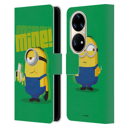 Minions Rise of Gru(2021) 70's Banana Leather Book Wallet Case Cover For Huawei P50 Pro