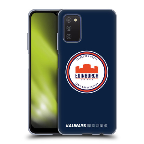 Edinburgh Rugby Graphics 150th Logo Soft Gel Case for Samsung Galaxy A03s (2021)