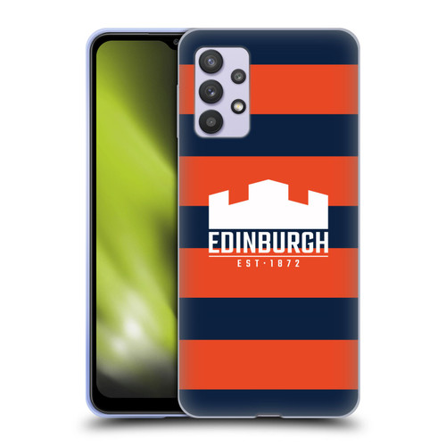 Edinburgh Rugby Graphics Stripes Soft Gel Case for Samsung Galaxy A32 5G / M32 5G (2021)