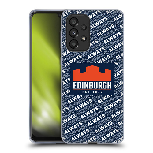 Edinburgh Rugby Graphics Logo Pattern Soft Gel Case for Samsung Galaxy A33 5G (2022)