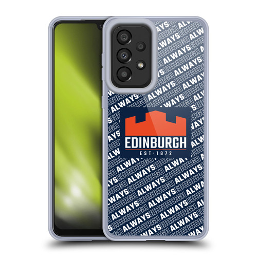 Edinburgh Rugby Graphics Logo Pattern Soft Gel Case for Samsung Galaxy A33 5G (2022)