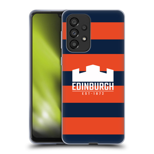 Edinburgh Rugby Graphics Stripes Soft Gel Case for Samsung Galaxy A33 5G (2022)