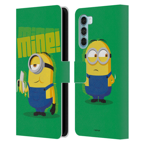 Minions Rise of Gru(2021) 70's Banana Leather Book Wallet Case Cover For Motorola Edge S30 / Moto G200 5G