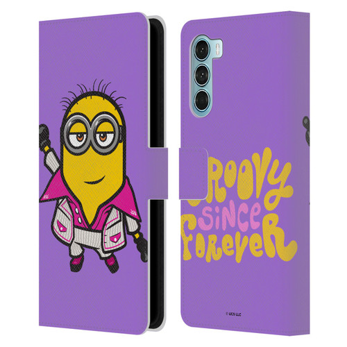 Minions Rise of Gru(2021) 70's Phil Leather Book Wallet Case Cover For Motorola Edge S30 / Moto G200 5G