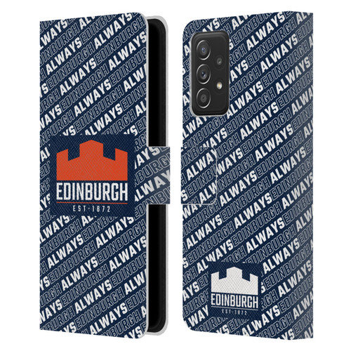 Edinburgh Rugby Graphics Logo Pattern Leather Book Wallet Case Cover For Samsung Galaxy A53 5G (2022)