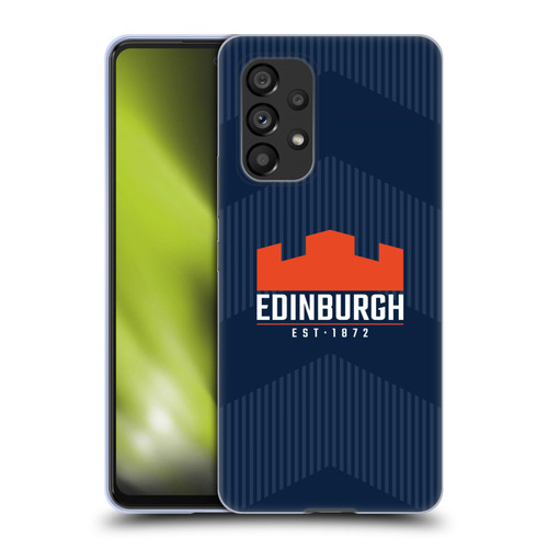 Edinburgh Rugby Graphics Lines Soft Gel Case for Samsung Galaxy A53 5G (2022)