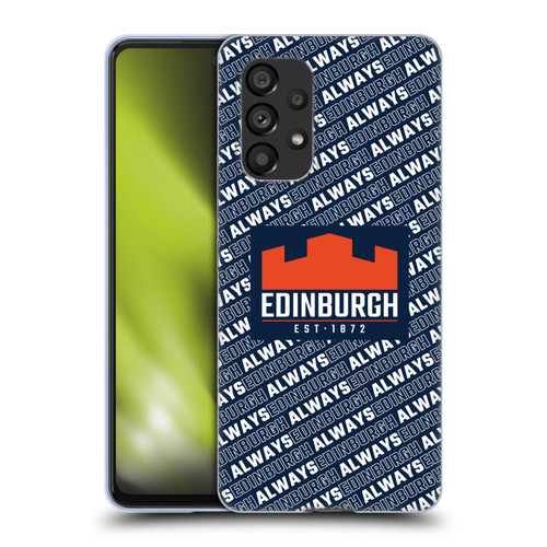 Edinburgh Rugby Graphics Logo Pattern Soft Gel Case for Samsung Galaxy A53 5G (2022)
