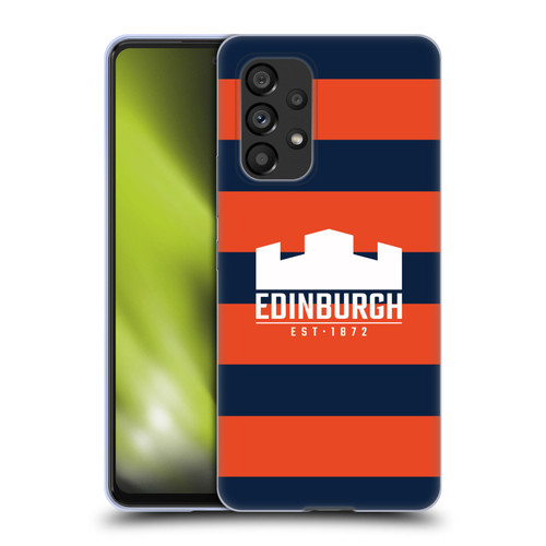 Edinburgh Rugby Graphics Stripes Soft Gel Case for Samsung Galaxy A53 5G (2022)