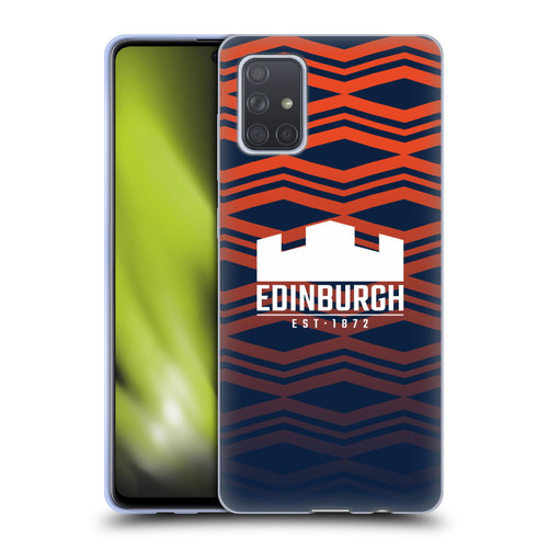 Edinburgh Rugby Graphics Pattern Gradient Soft Gel Case for Samsung Galaxy A71 (2019)