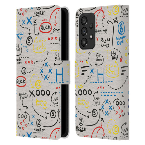 England Rugby Union Kids Older Play Leather Book Wallet Case Cover For Samsung Galaxy A33 5G (2022)