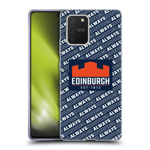 Edinburgh Rugby Graphics Logo Pattern Soft Gel Case for Samsung Galaxy S10 Lite
