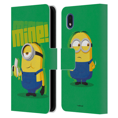 Minions Rise of Gru(2021) 70's Banana Leather Book Wallet Case Cover For Samsung Galaxy A01 Core (2020)