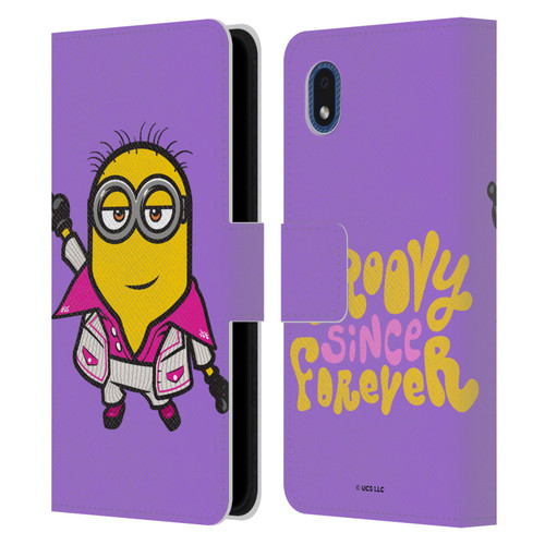 Minions Rise of Gru(2021) 70's Phil Leather Book Wallet Case Cover For Samsung Galaxy A01 Core (2020)