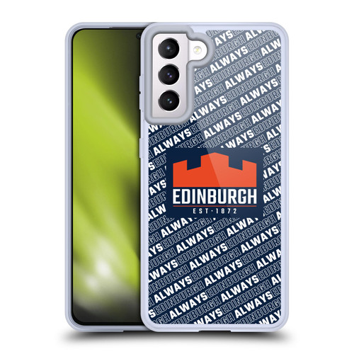 Edinburgh Rugby Graphics Logo Pattern Soft Gel Case for Samsung Galaxy S21 5G