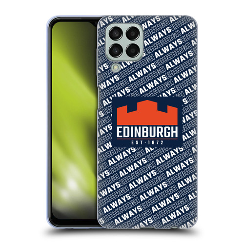 Edinburgh Rugby Graphics Logo Pattern Soft Gel Case for Samsung Galaxy M33 (2022)