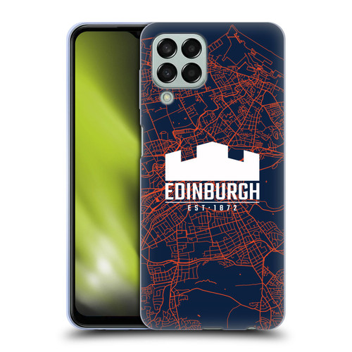 Edinburgh Rugby Graphics Map Soft Gel Case for Samsung Galaxy M33 (2022)