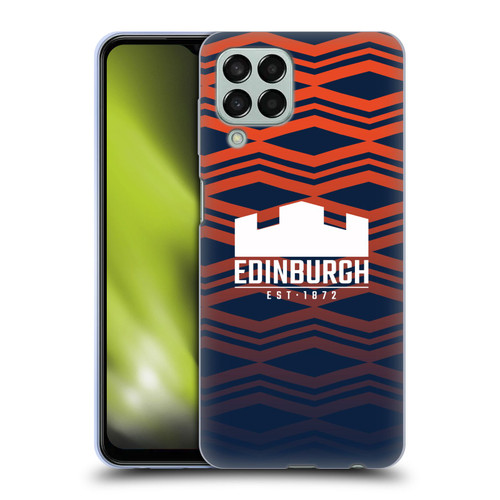 Edinburgh Rugby Graphics Pattern Gradient Soft Gel Case for Samsung Galaxy M33 (2022)
