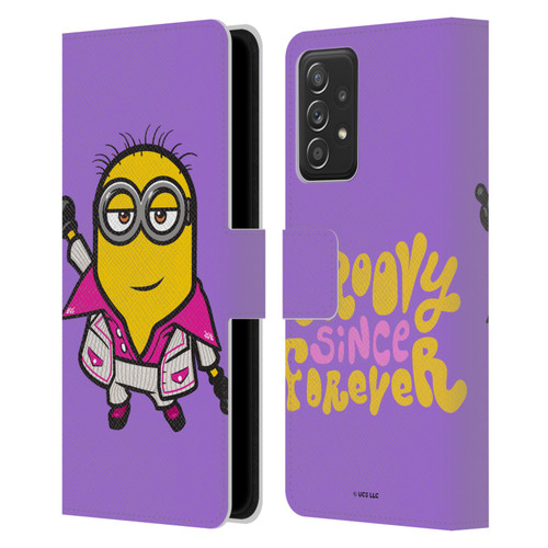 Minions Rise of Gru(2021) 70's Phil Leather Book Wallet Case Cover For Samsung Galaxy A52 / A52s / 5G (2021)