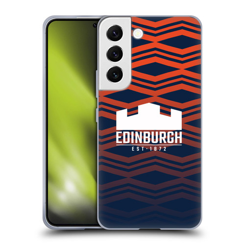 Edinburgh Rugby Graphics Pattern Gradient Soft Gel Case for Samsung Galaxy S22 5G