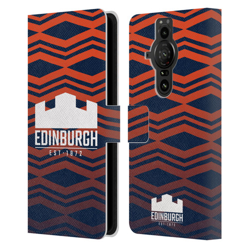 Edinburgh Rugby Graphics Pattern Gradient Leather Book Wallet Case Cover For Sony Xperia Pro-I