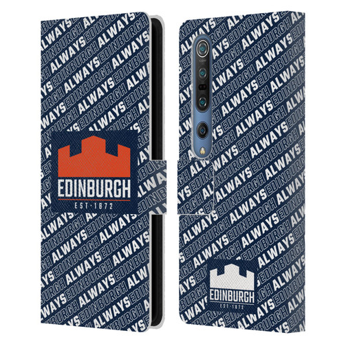 Edinburgh Rugby Graphics Logo Pattern Leather Book Wallet Case Cover For Xiaomi Mi 10 5G / Mi 10 Pro 5G