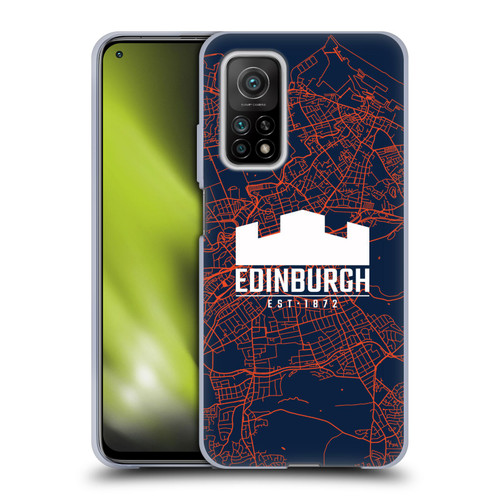 Edinburgh Rugby Graphics Map Soft Gel Case for Xiaomi Mi 10T 5G