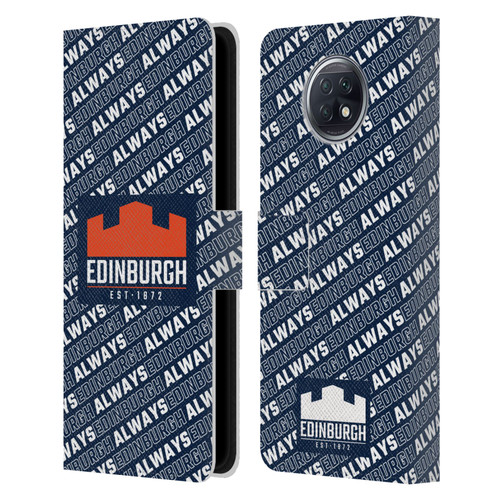 Edinburgh Rugby Graphics Logo Pattern Leather Book Wallet Case Cover For Xiaomi Redmi Note 9T 5G