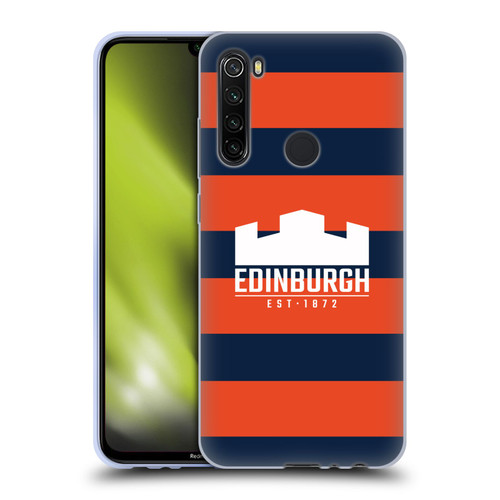 Edinburgh Rugby Graphics Stripes Soft Gel Case for Xiaomi Redmi Note 8T