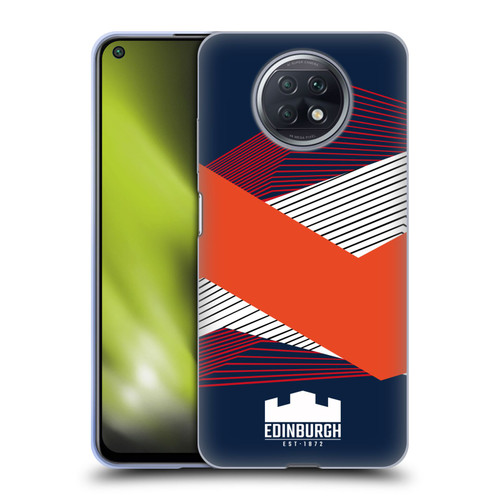Edinburgh Rugby Graphics Shapes Soft Gel Case for Xiaomi Redmi Note 9T 5G