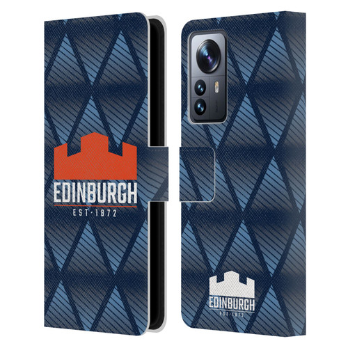 Edinburgh Rugby Graphics Pattern Leather Book Wallet Case Cover For Xiaomi 12 Pro