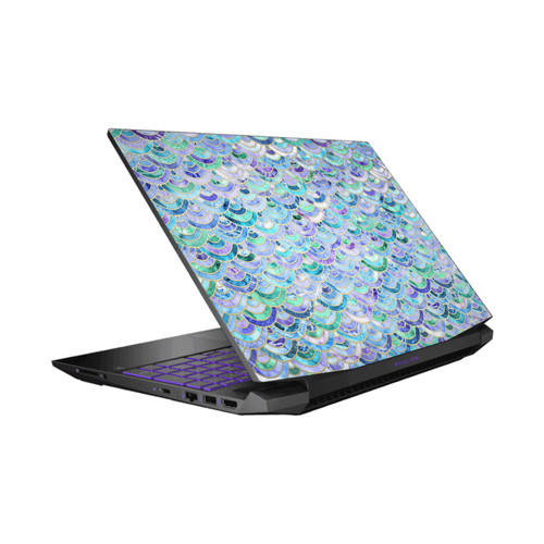 Micklyn Le Feuvre Marble Patterns Mosaic In Sapphire And Emerald Vinyl Sticker Skin Decal Cover for HP Pavilion 15.6" 15-dk0047TX