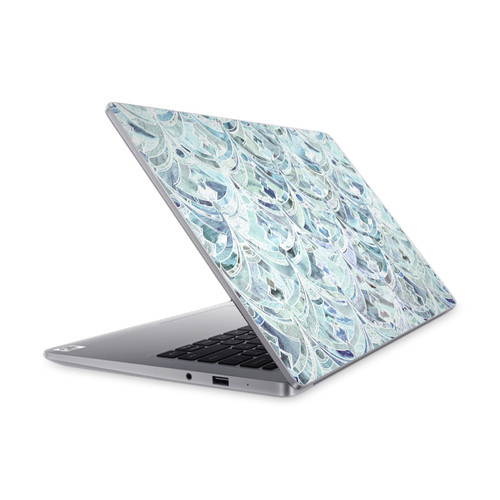Micklyn Le Feuvre Marble Patterns Ice And Diamonds Art Deco Pattern Vinyl Sticker Skin Decal Cover for Xiaomi Mi NoteBook 14 (2020)
